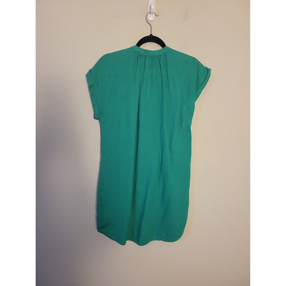 Bella Dahl Cap Sleeve Henley Dress Sz M Beachy Vacation Sustainable - Picture 4 of 7